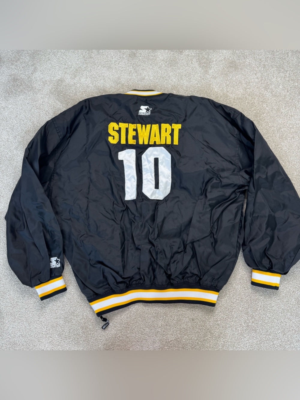 Starter’s 1990’s Steelers Kordell Stewart #10 pullover windbreaker XL